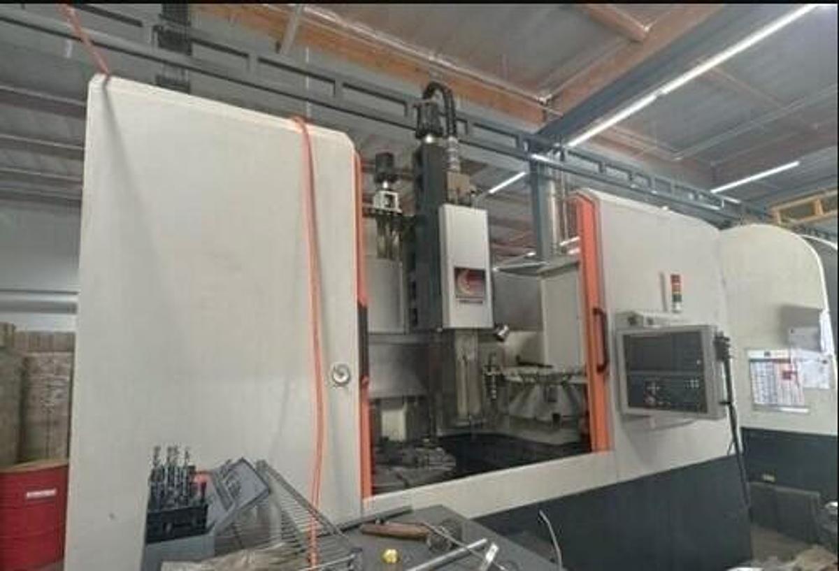 Used 2020 DMTC CGK5112JD 2 Axis CNC VTL with 8 Station ATC, 40" 4 Jaw Manual Chk, Fanuc 0i-TF Plus Control, 47.2" Swing