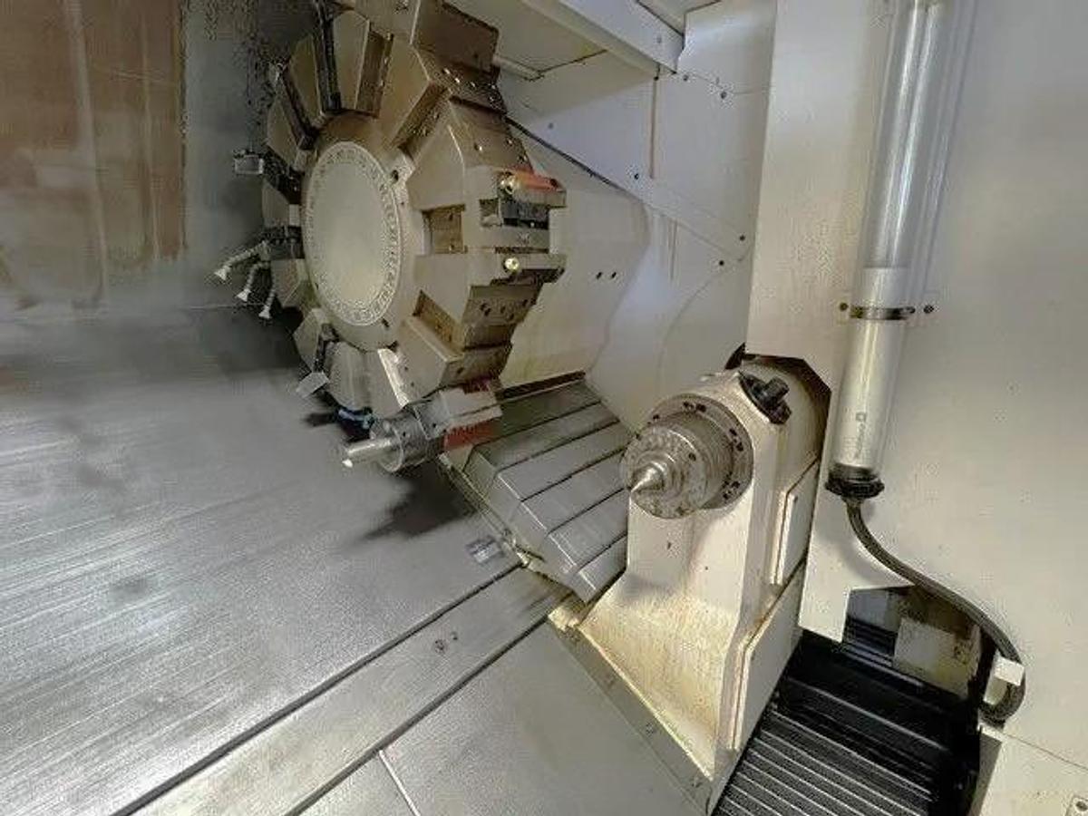 Used 2016 Mazak Nexus QTN 450-II/1000 with 7.2" Spindle Bore, 6.5" Bar Capacity, 40.2" cc, Rear Chuck Prep, Chip Conveyor, Tailstk, Tool Presetter