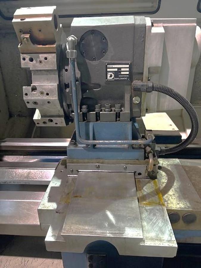 Used 2000 Romi M27 x 80" with 6.77" Big Bore Spindle, Front & Rear Chucks, 8 Station Turret, Tailstock