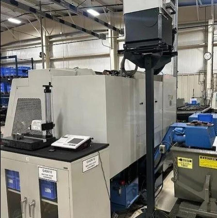 Used 2000 Mazak SQT100MSY with Milling, Y Axis, Subspindle, LNS Servo S2 Barfeed, Chip Conveyor, Parts Catcher, Tooling