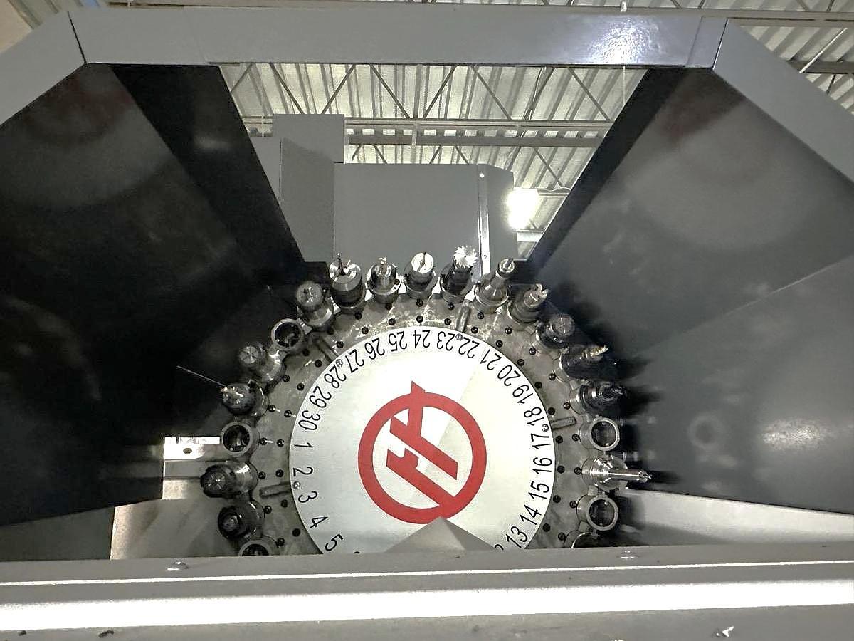 Used 2021 Haas VF-5SS with Haas HRT-160 4th Axis,15k RPM, Probing, TSC, PCool, Auger, 4th & 5th Axis Drives, Mist Collector, Tooling