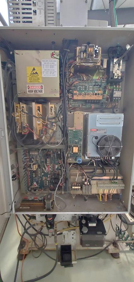 Used 2001 Haas VF4D with Haas HRT210 4th Axis Table, Tailstock, Auger, Prog. Coolant, Quick Code