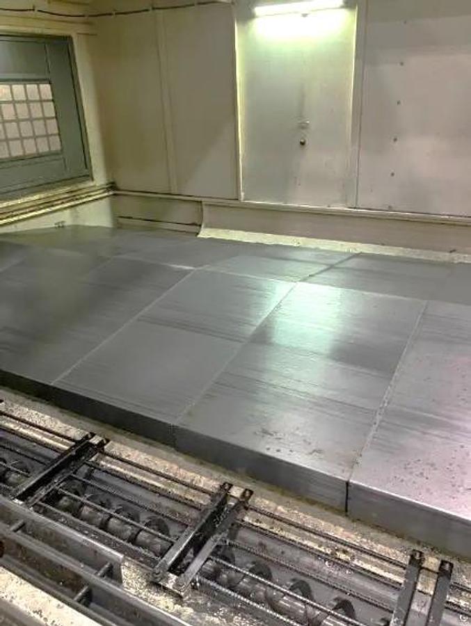 Used 2012 YCM DCV 4025B Bridge Mill with Coolant Through the Spindle, 160"x98"x40", 120 ATC, Conveyor, Hi Spd Machining