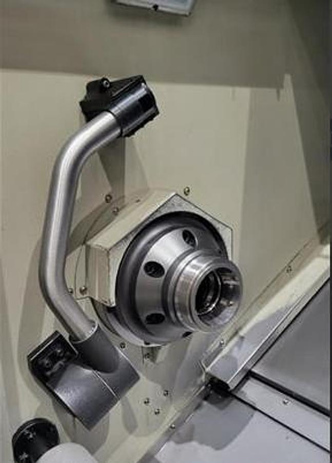 Used 2022 Doosan Puma GT-2600M with C Axis, Milling/Drilling, Collet Chuck, FMB Turbo Barfeeder, Tailstock, Chip Conveyor, Tool Eye