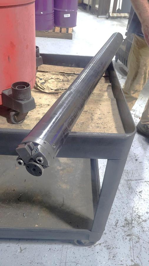 Used 2006 Hankook Protec 9NC/4000 with 10" Bar Capacity, 160" Centers, (2) 25" Manual Chucks, Fanuc 21iTB Control