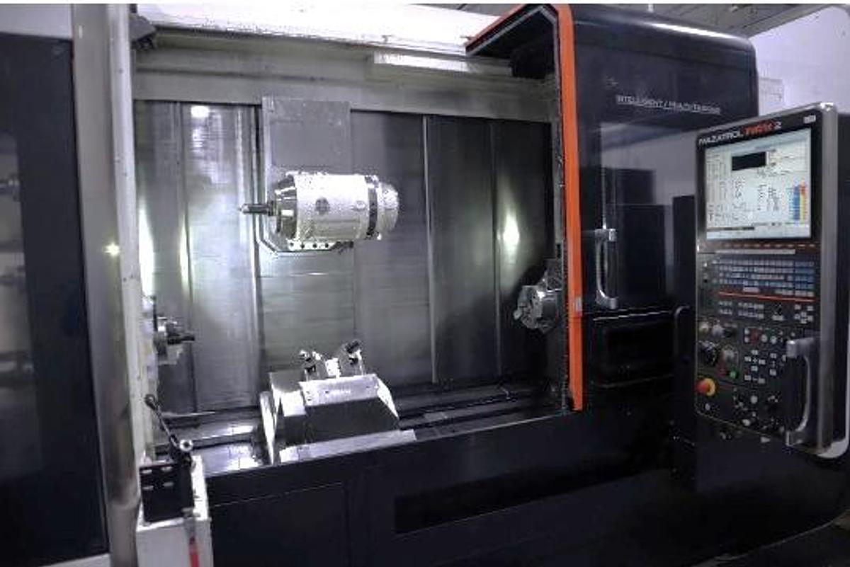 Used 2011 Mazak Integrex i-200ST/1500 with Subspindle, Lower Turret, 36 Station ATC, Mazatrol Matrix 2 Control