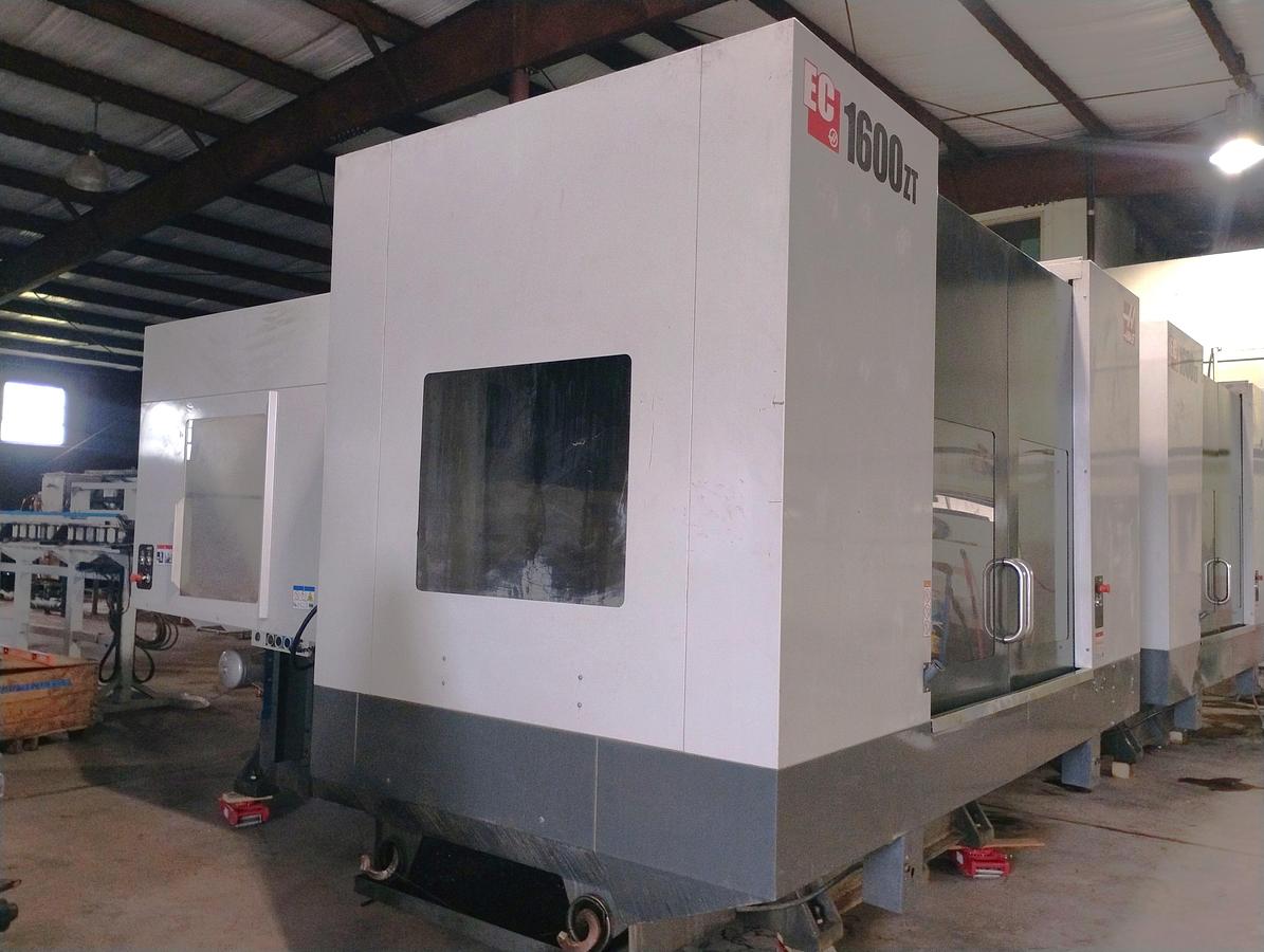Used 2019 Haas EC-1600ZT with Extended Z Axis Travel, 7500 RPM, Integrated 4th Axis Platter, TSC, Renishaw Probing, 30 ATC