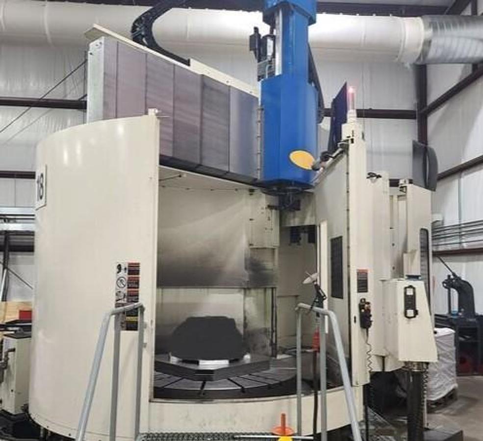 Used 2021 Toshiba TUE-150S, 57" Table with 4 Jaws, Live Milling Spindle, Coolant Through Spindle, 18 Station ATC