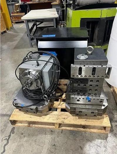 Used 2007 Makino A51 with Full 4th Axis, 14k RPM, Coolant Through Spindle, 60 ATC, Chip Conveyor, Tombstones, Haas Rotary Table