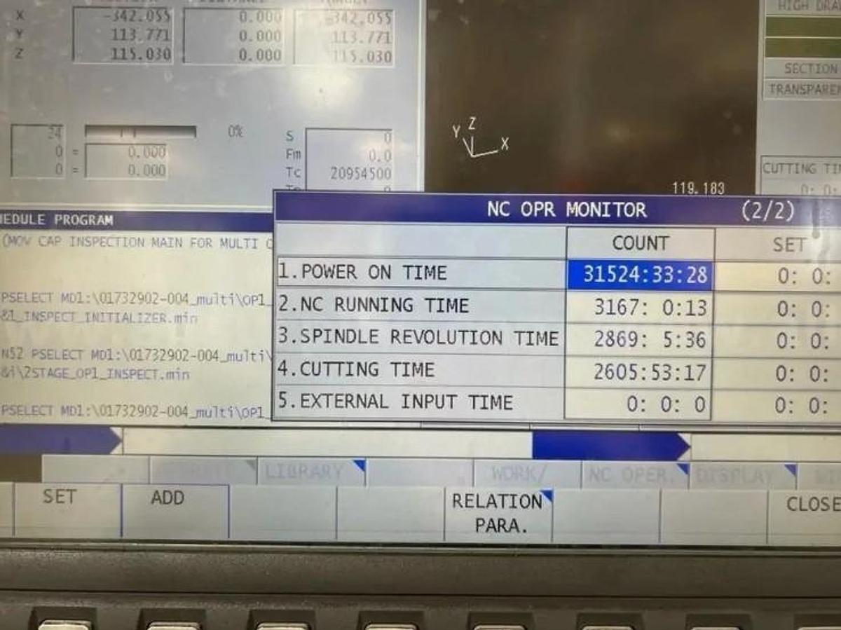 Used 2019 Okuma Genos M560-V with Chip Conveyor, High Pressure Coolant, Tool Probe