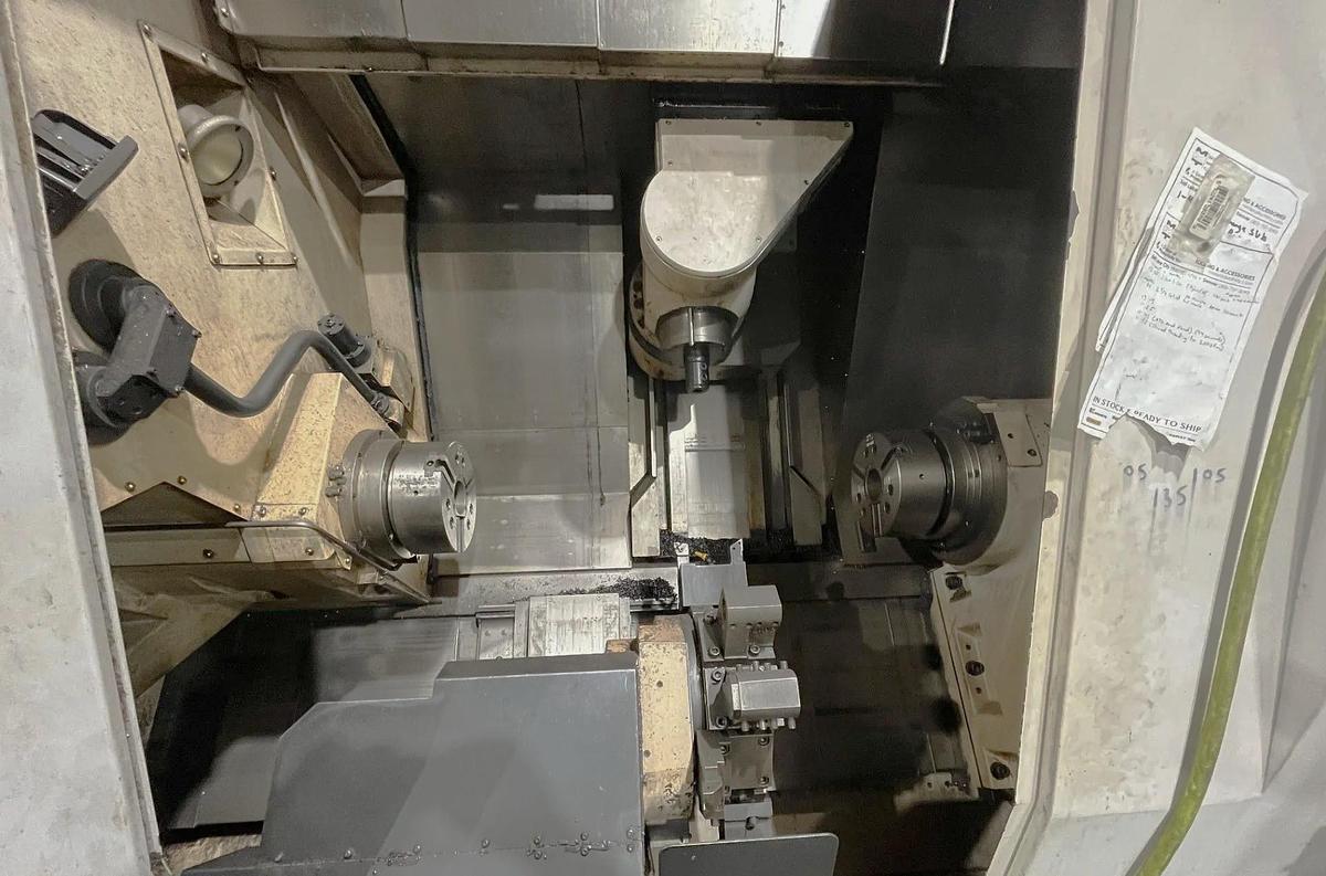 Used 2006 Doosan Puma MX2500ST 9 Axis Mill/Turn Center w/ Pendulum B Axis Head, Milling, Y Axis, Subspindle, Lower Turret