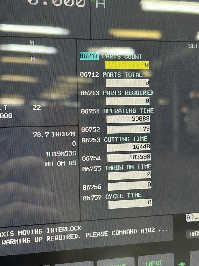 Used 2022 DN Solutions Mynx 5400/50 II with 4th Axis Drive, CAT50 Big Plus Spindle, Chip Conveyor, Mist Collector, Conversational