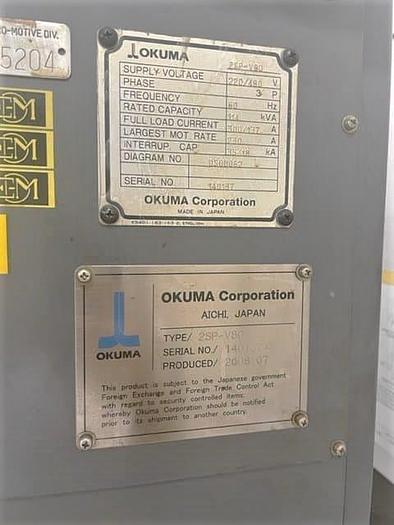 Used 2008 Okuma 2SP-V80 Twin Spindle VTL