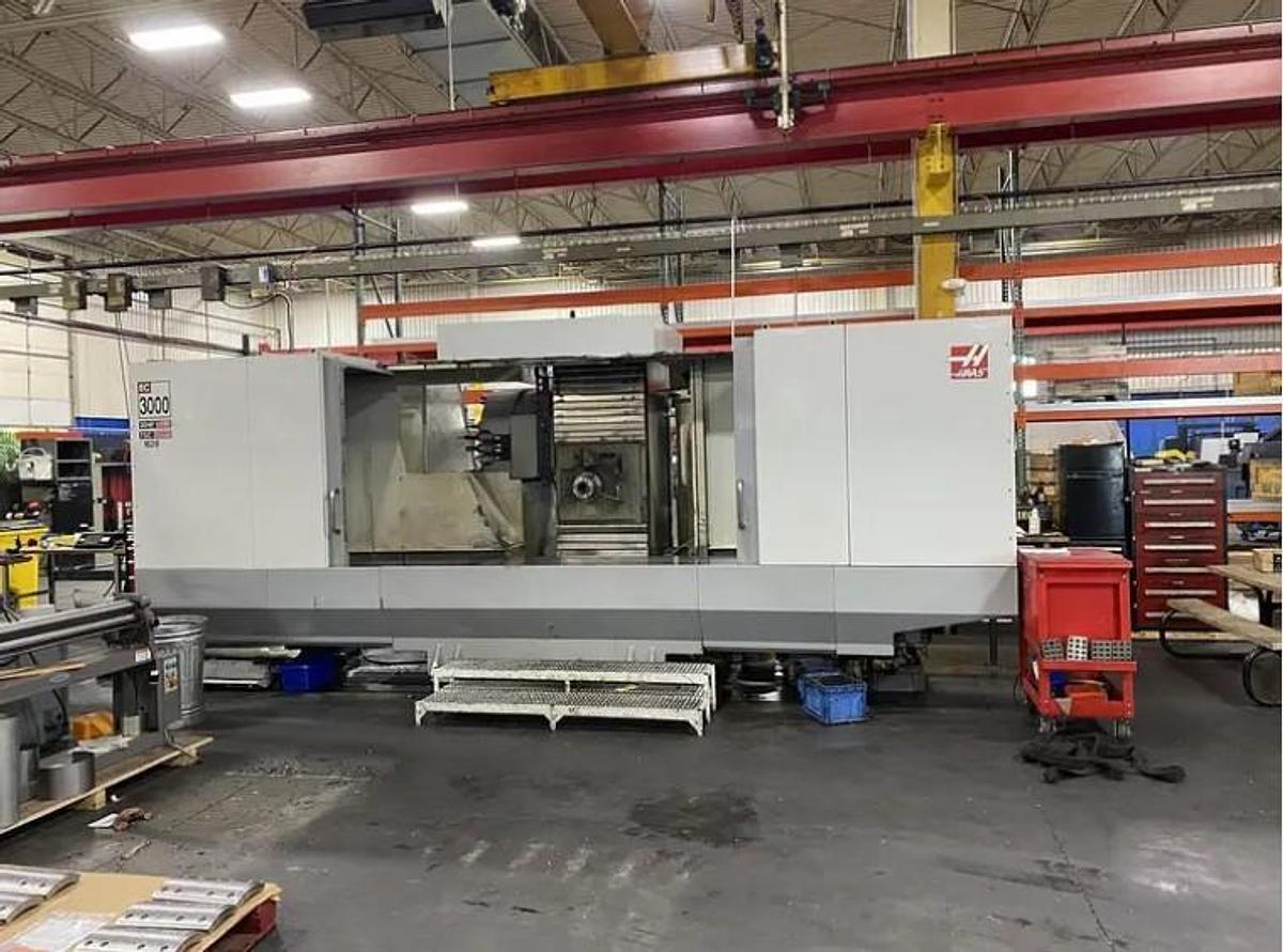 Used 2005 Haas EC-3000 3 Axis Horizontal Machining Center with Coolant Thru Spindle, 30 ATC, Geared Head, 6000 RPM, CAT 50