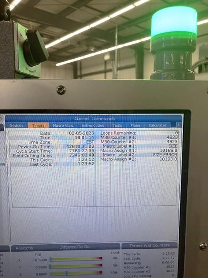 Used 2018 Haas UMC-750SS with Probing, Coolant Thru Spindle, 15,000 RPM, 40 ATC, Chip Conveyor, less than 7,400 Cutting Hours