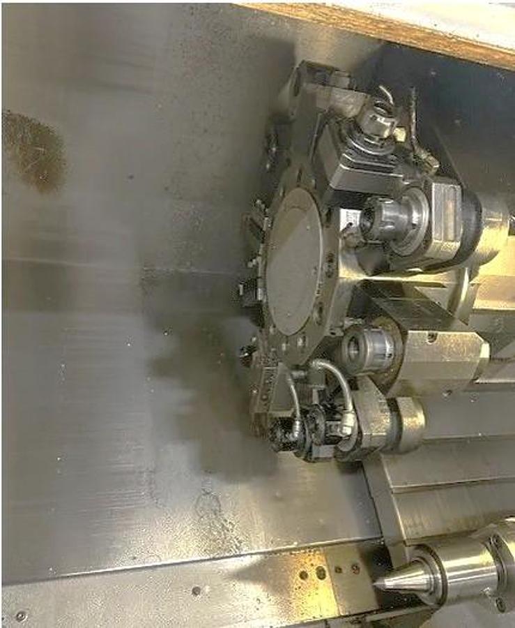 Used 2006 Mazak Nexus QTN 100-II M with Full C Axis Milling, Chip Conveyor, LNS Short Barfeed, Parts Catcher, Tailstock, Tool Eye