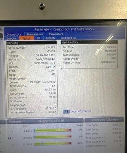 Used 2020 Haas VF2SS