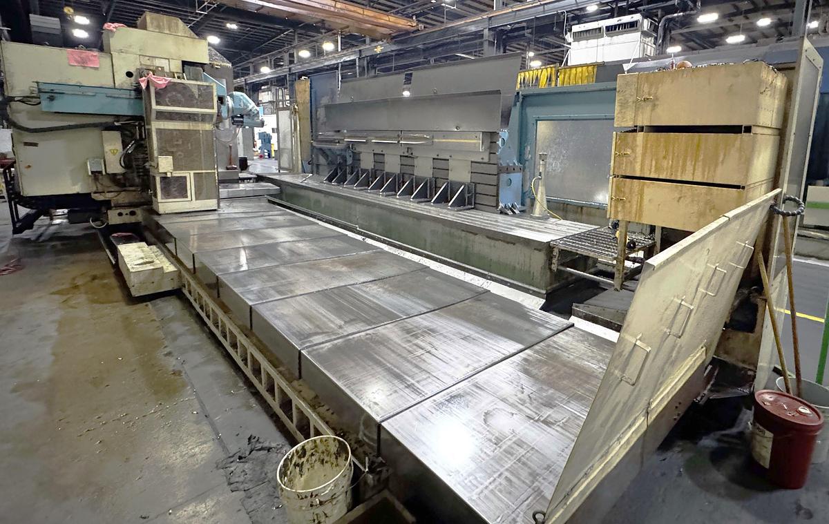 Used 2000 Anayak HVM-T-11000 3 + 2 Axis Bed Mill with B Axis Head with 2.5 Deg Increment, 40 HP, 3000 RPM, Heidenhain Control