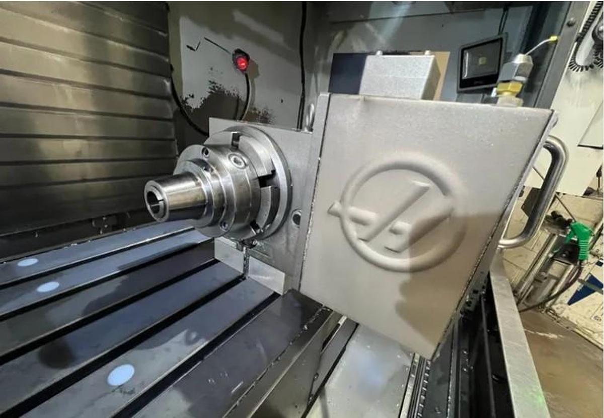 Used 2016 Haas VF4SS with Haas HRC-160 4th Axis Rotary Table, 40 Station ATC, Renishaw Probing, Pcool, 12,000 RPM