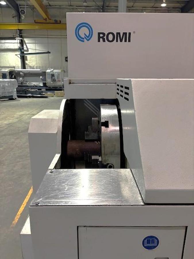 Used 2000 Romi M27 x 80" with 6.77" Big Bore Spindle, Front & Rear Chucks, 8 Station Turret, Tailstock