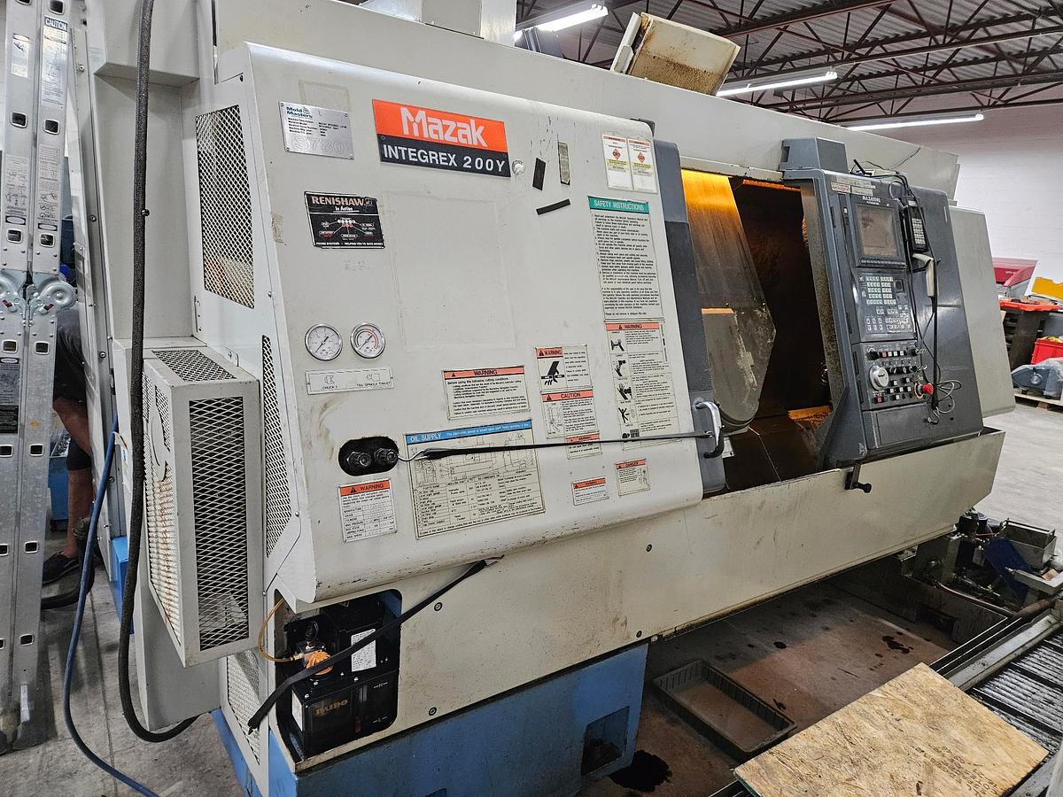 Used 1999 Mazak Integrex 200Y 5 Axis Mill/Turn Lathe with 10,000 RPM Mill Tools