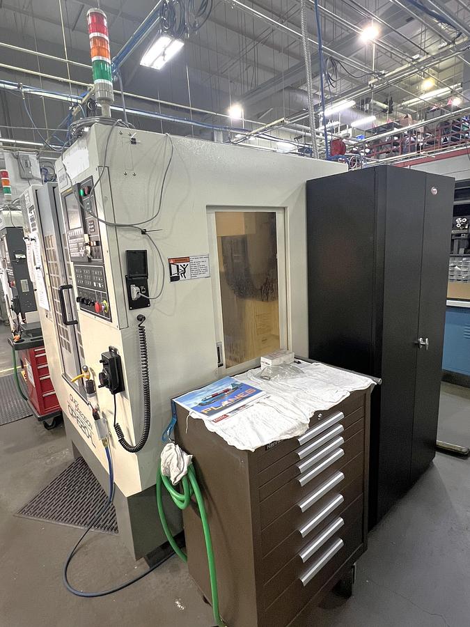 Used 2010 Chevalier Quick Precision QP1620-L VMC with Rigid Tapping, 15,000 RPM, Hi-Spd Machining, BT30 Taper, 20 Pos. ATC, Fanuc 0i-MD Control