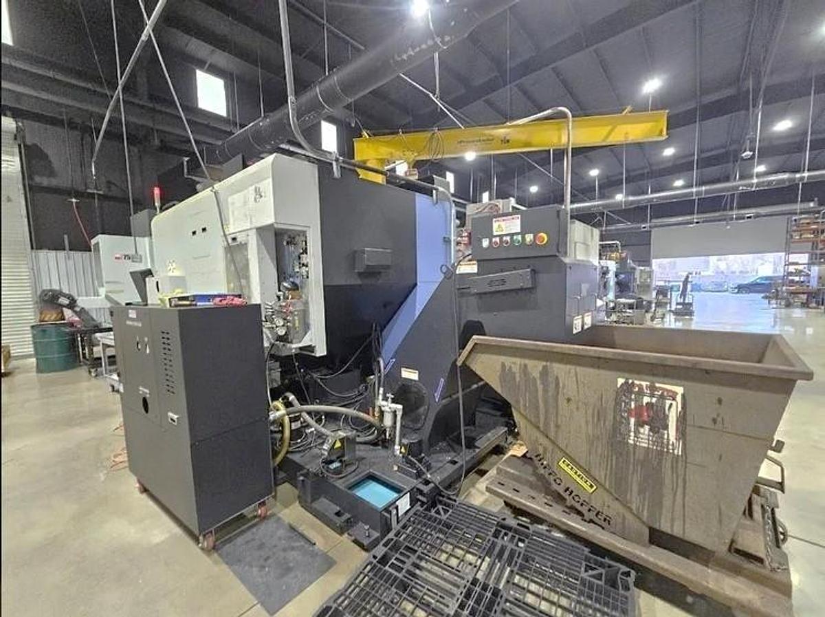 Used 2020 Doosan DVF 6500 5 Axis Trunnion VMC with 18,000 RPM, 60 ATC, Coolant Thru Spindle, Probing, Chip Conveyor