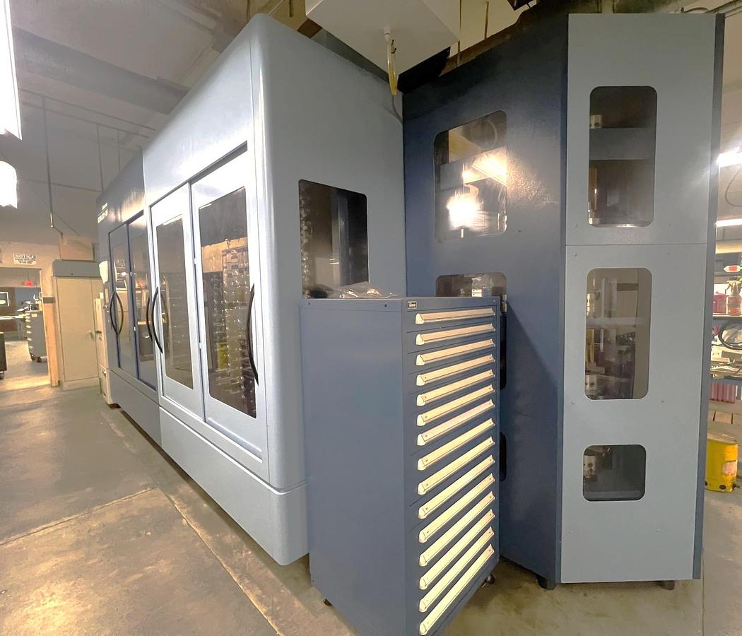 Used 2015 Matsuura Cublex-35 5 Axis Multi Tasking Machining Center with 520 ATC, 32 Pallet Tower, 20,000 RPM, Tool Probing