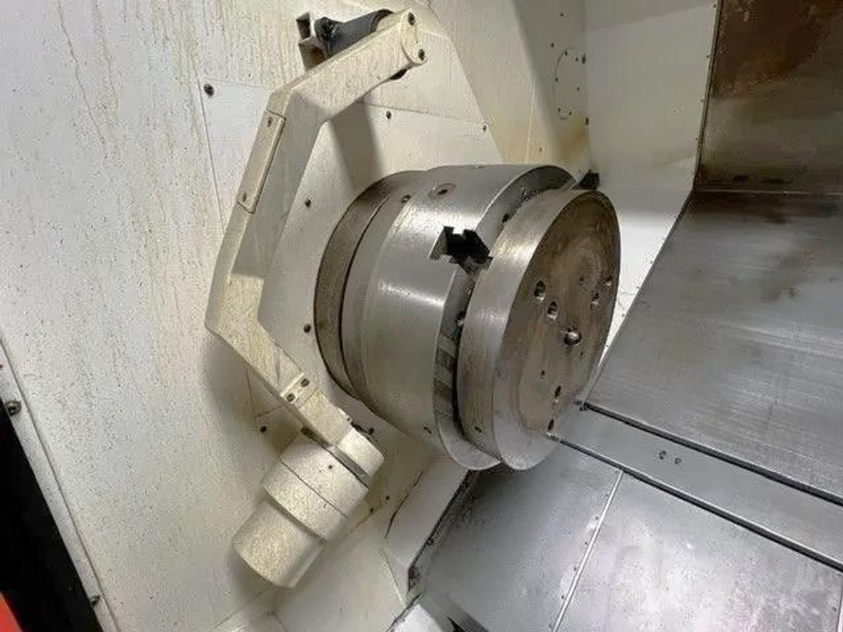 Used 2016 Mazak Nexus QTN 450-II/1000 with 7.2" Spindle Bore, 6.5" Bar Capacity, 40.2" cc, Rear Chuck Prep, Chip Conveyor, Tailstk, Tool Presetter
