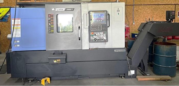 Used 2022 DN Solutions Lynx 2600Y with Milling and Y Axis Capability