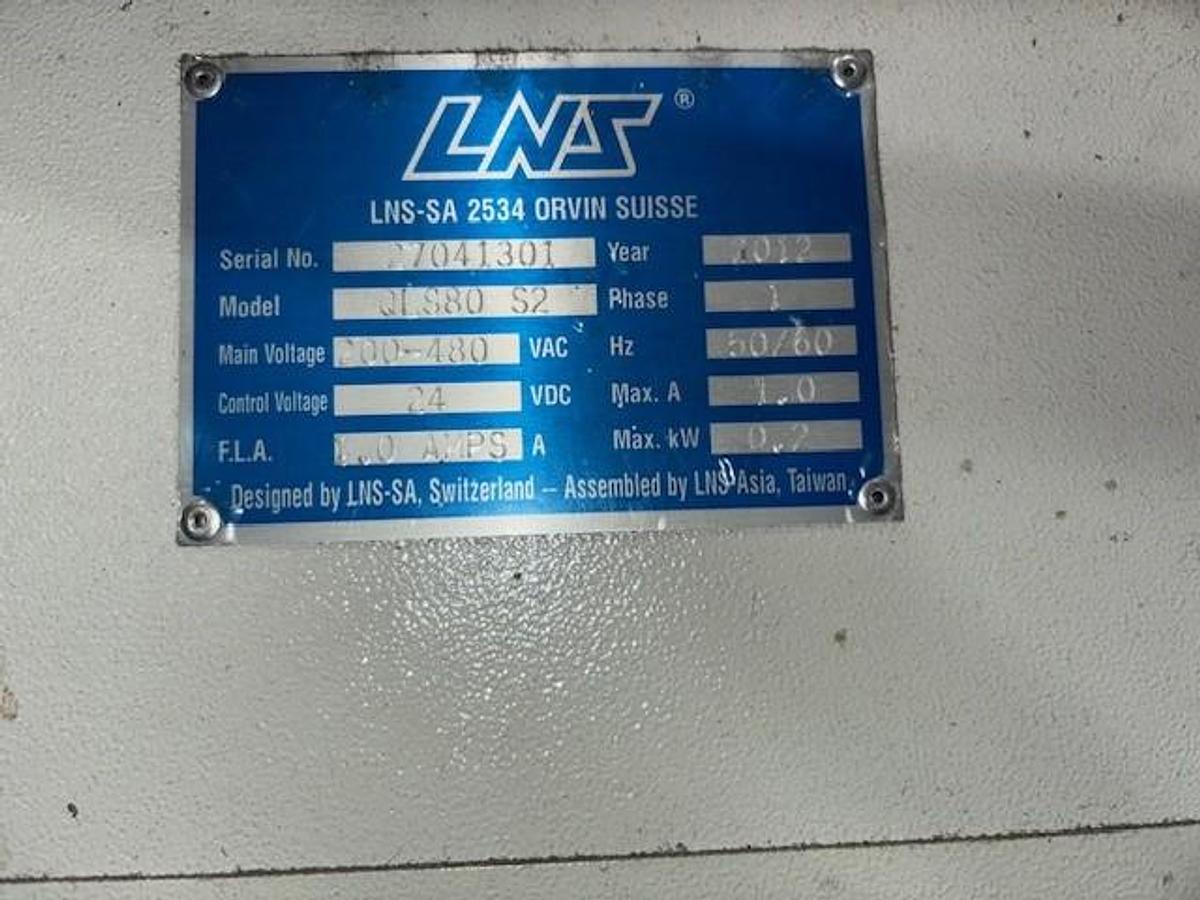 Used 2017 LNS Quick Load Servo 80 S2 Bar Feeder