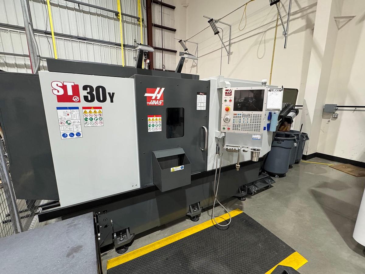 Used 2021 Haas ST-30Y with Milling Capability, Y Axis, Chip Conveyor, Parts Catcher, Tailstock, 10" Chuck, 3" Bar Cap.
