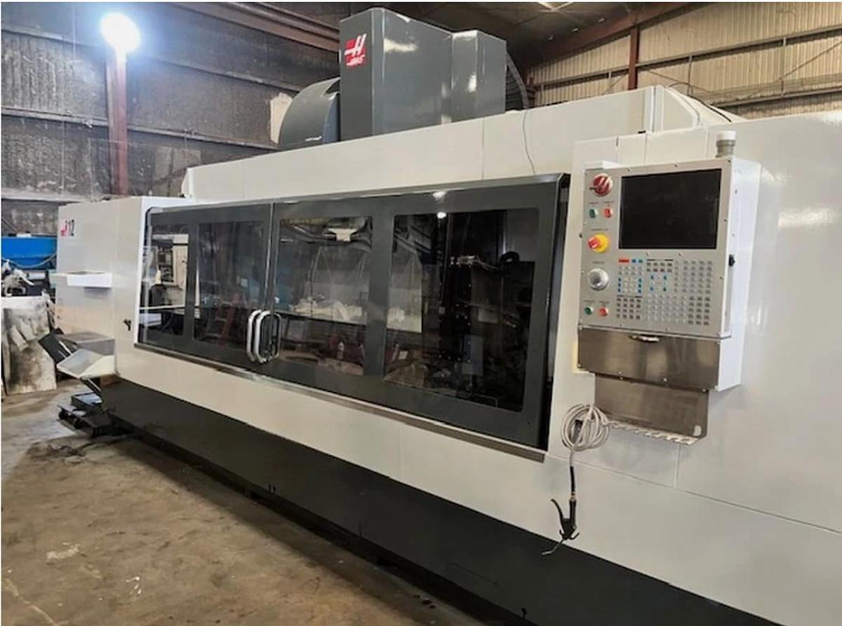 Used 2014 Haas VF-12/50 with 30 Pos. Side Mounted ATC, Wired for 4th Axis, High Pressure Coolant Thru Spindle