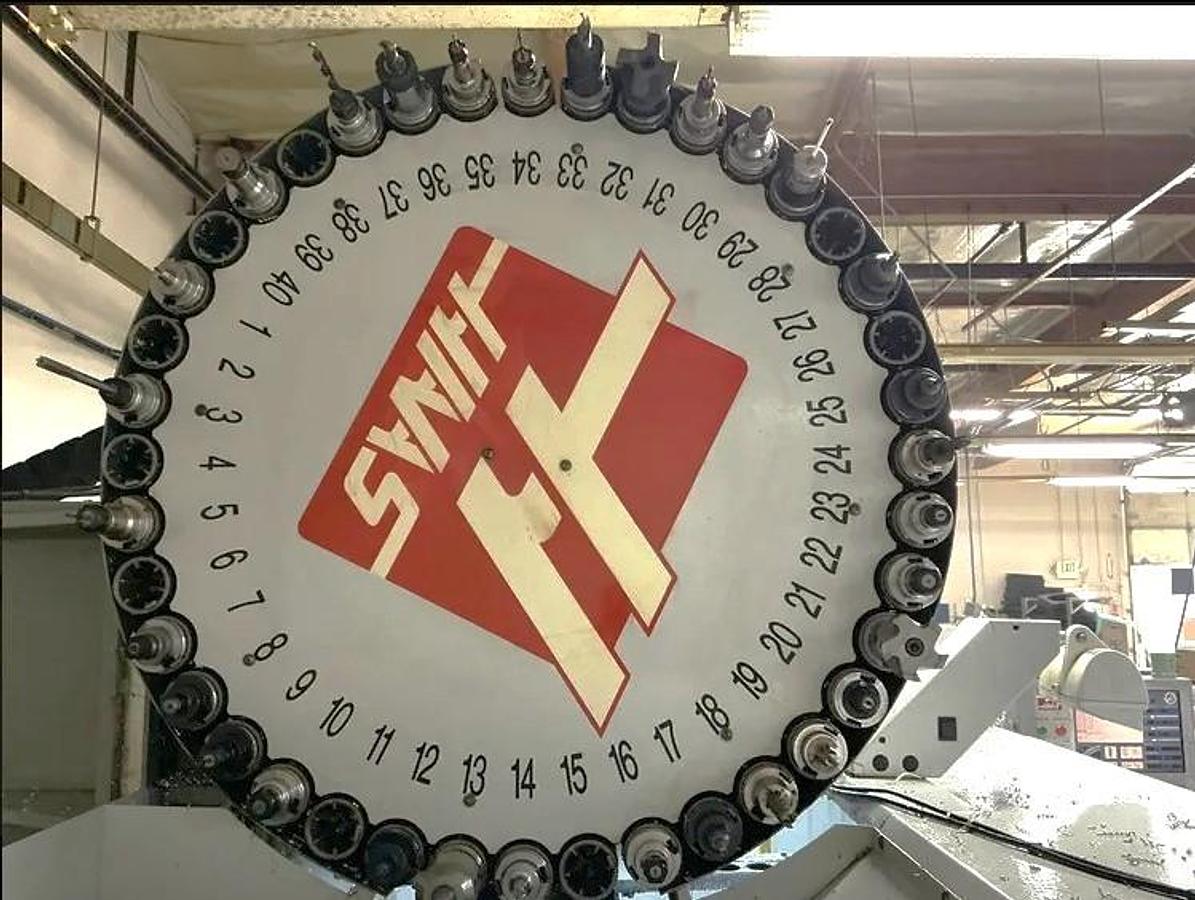 Used 2007 Haas VF5/40 w/ 4th Axis Drive, Haas Wireless Probing, 40 Station ATC, PCool, High Speed Machining, 7500 RPM