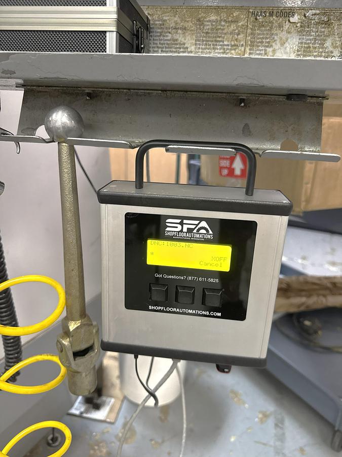 Used 2002 Haas VF2D with Haas Rotary Table, 24 Station Side Mount ATC, Chip Auger, Programmable Coolant