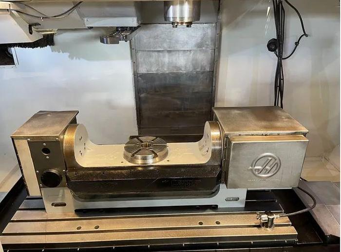 Used 2005 Haas VF5/50 VMC with 50 Taper, Haas 4/5th Axis Trunnion Table, Coolant Thru Spindle, Probing