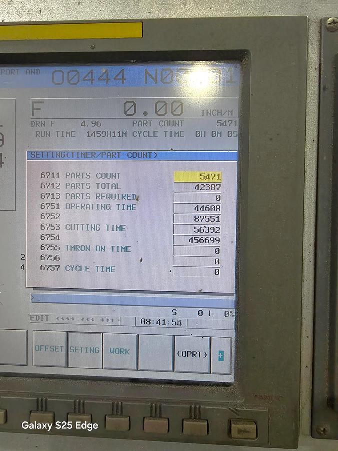 Used 2006 Awea BM-1200 with Chip Conveyor, 24 Station Side Mount ATC, RJH, Boxed Ways, Fanuc Control