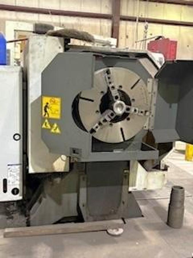 Used 2014 Haas TL-3B Big Bore with 8.5" Bar Capacity, (2) 24" Manual Chucks, Aloris Tool Post, Hand Wheels