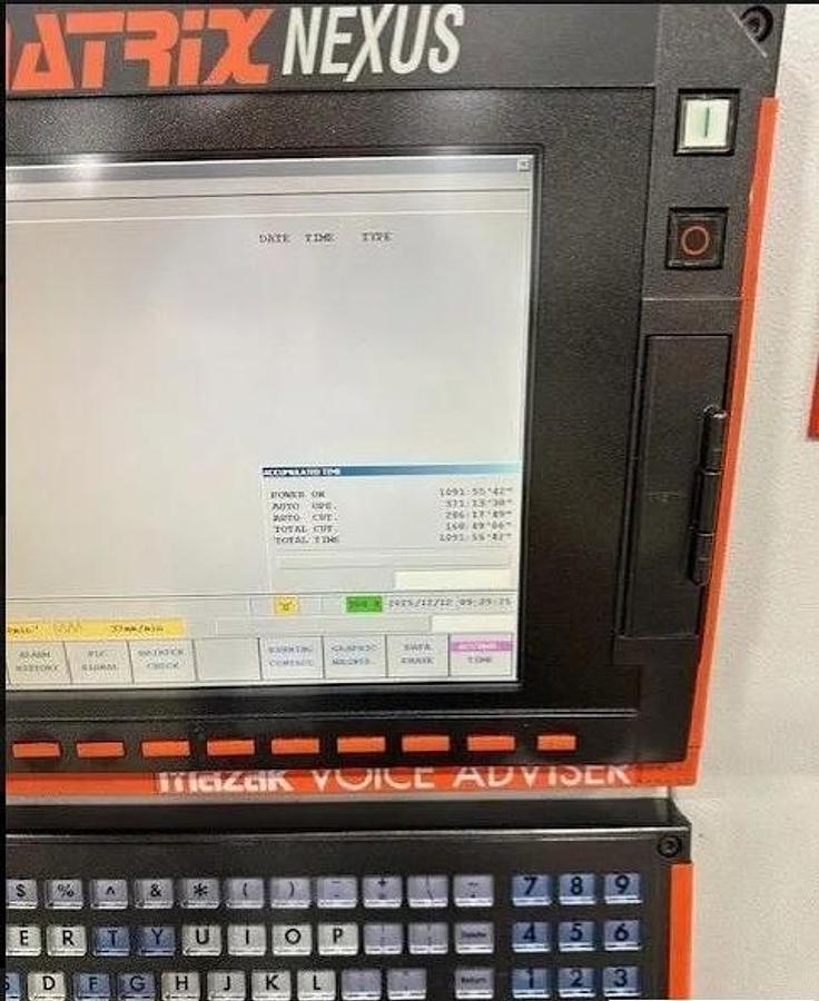 Used 2006 Mazak Nexus QTN 100-II M with Full C Axis Milling, Chip Conveyor, LNS Short Barfeed, Parts Catcher, Tailstock, Tool Eye