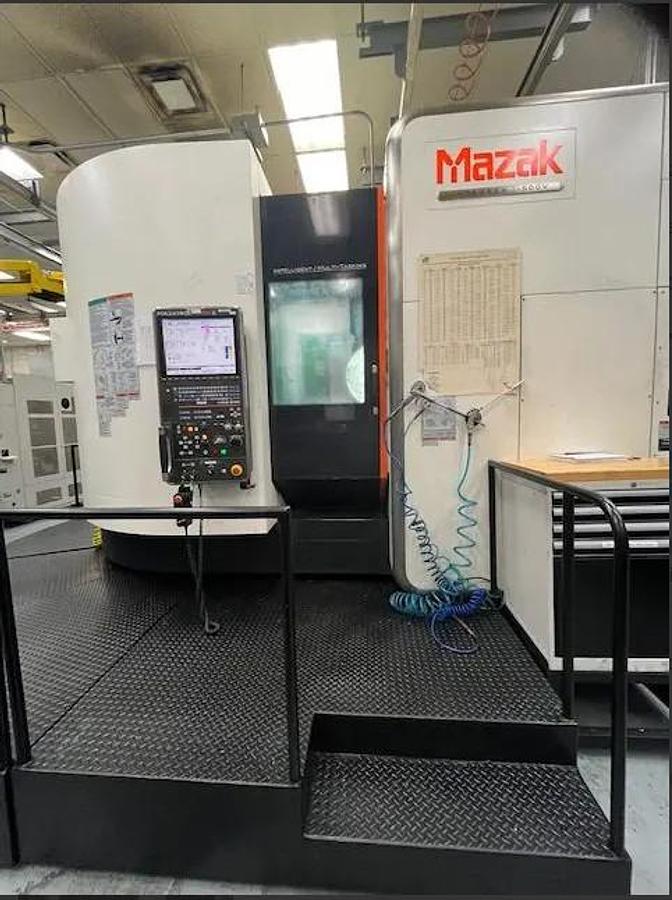 Used 2012 Mazak Integrex i-500V 5 Axis with 2 Pallet Changer, 80 Station ATC, HPC 1000 PSI, Full 4th Rotary, Probing