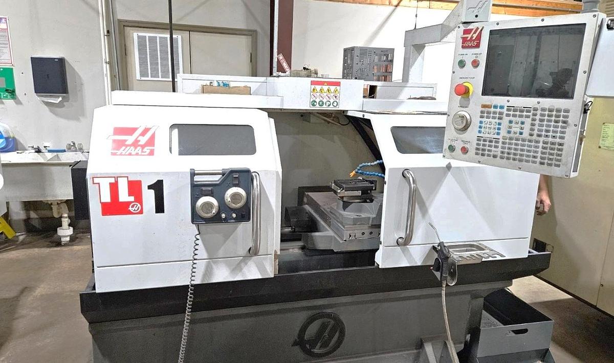 Used 2019 Haas TL-1 Chucker with 4 Station Turret, Coolant System, Haas Visual Part Prog. System, 8" Chuck, Manual Pulse Generator