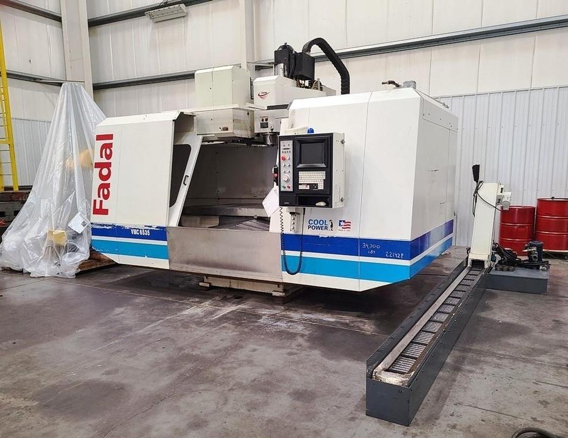 Used 2002 Fadal VMC6535-50 32MP Control, Rigid Tapping, Cool Power, Remote Jog Handle, Chip Conveyor, Expanded Memory