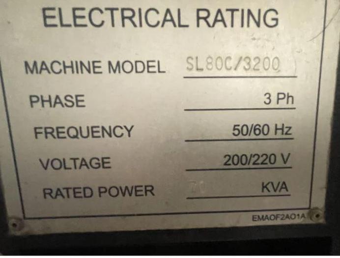 Used 2014 SMEC (Samsung) SL80C/3200 BIG 14.37" BORE