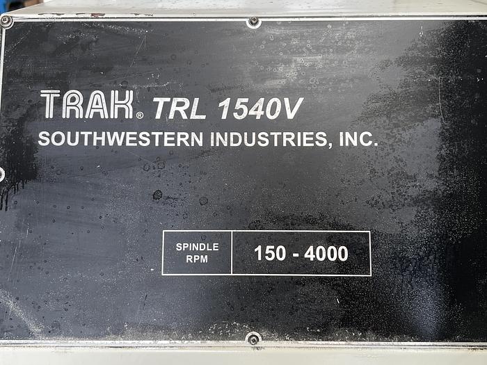 Used 2004 Southwestern Industries Trak TRL-1540 V ProtoTrak VL