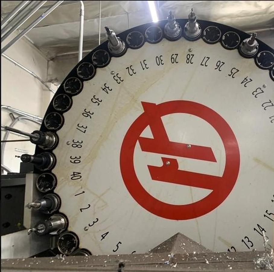 Used 2015 Haas VF5B/40 with Haas HRT210 4th Axis Rotary Table, Geared Head, High Spd Machining, 40 Station Side Mount ATC