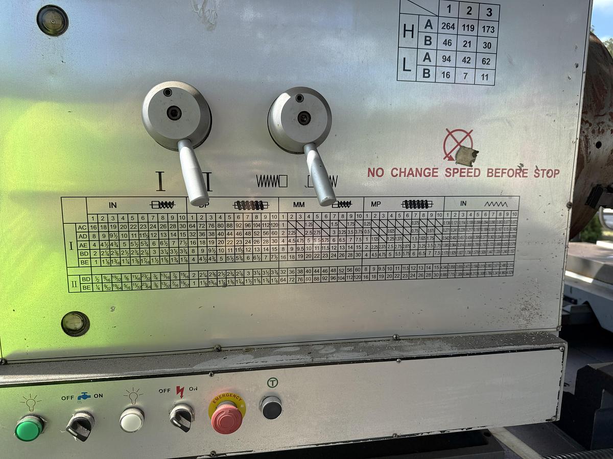 Used Ganesh GTD 4460 Heavy Duty Oil Country Engine Lathe with 44" sw, 55.11" in Gap, 27.95" Swing Over Cross Slide, 60" CC, 12" Bar Cap.