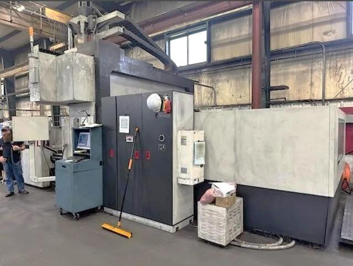 Used 2014 SMTCL EGC 2040 Bridge Style with 157"x78"x39" Travels, 50 Taper, 6000 RPM, 40 ATC, Fanuc 0i-MD Control