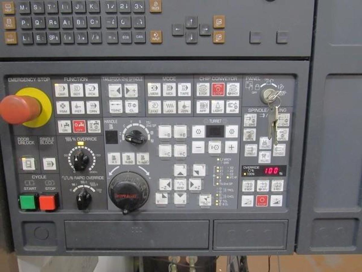 Used 2007 Mori Seiki NT-4300/1500S w/ B Axis Pend. Head, C Axis-Both Spndls., Milling, Y Axis, 240 ATC, (2) 12" Chks, 3.5" Bar Cap