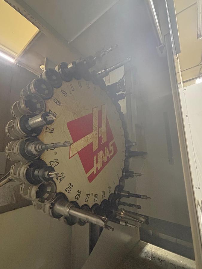 Used 2007 Haas EC-1600-4AX with Thru the Spindle Coolant, Built in 4th Axis Table, HRT210 Rotary Table as 5th Axis, Remote Jog Handle