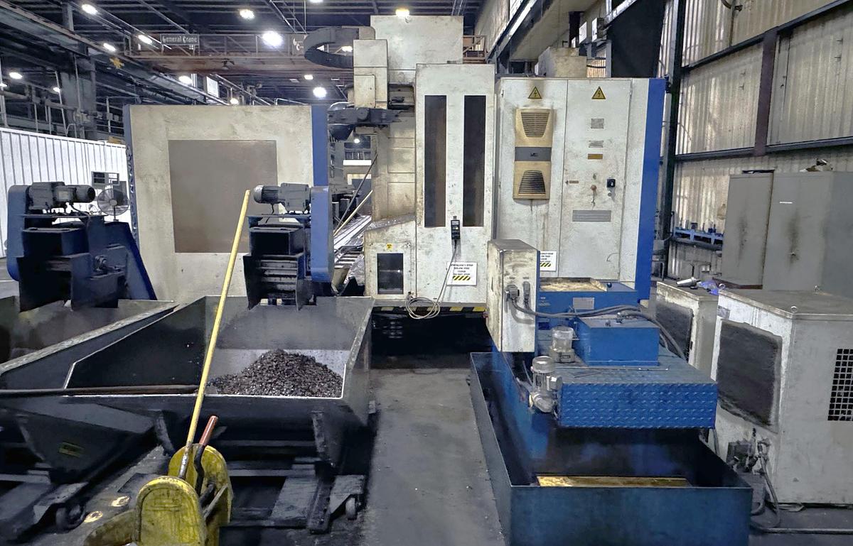 Used 2005 Soraluce SP-10000 3 + 2 Axis Bed Mill with 30 Pos. ATC, 4000 RPM, ISO #50 taper, 334"x63"x47.24" Travels, Heidenhain Control